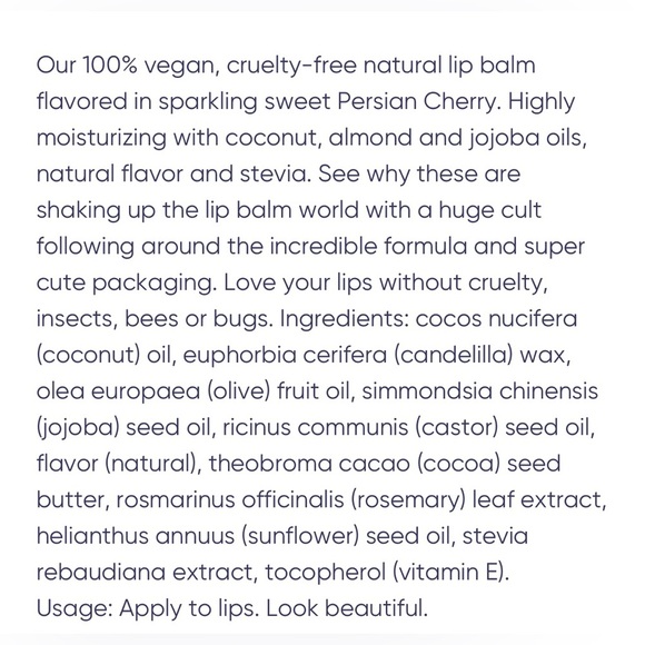 Persian Cherry Lip Balm - Vibrant Red - Picture 3 of 4